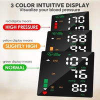 Wrist Blood Pressure Monitor – LED Touch Screen & Adjustable Fit